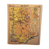 Map of school of the Alps