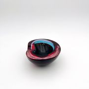 Sommerso Flavio Poli Murano 1960 Ashtray Bowl