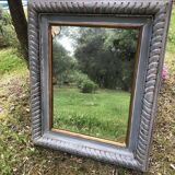 Old solid wood mirror