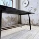 Tapiovaara dining table, black patina, 1950s.