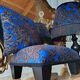 Cushion and its blue phoenix footrest