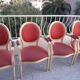 Lot de 4 cabriolets style Louis XVI