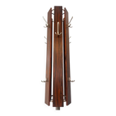 Mid-century design rosewood and aluminium Scandinavian coat rack - 1960s