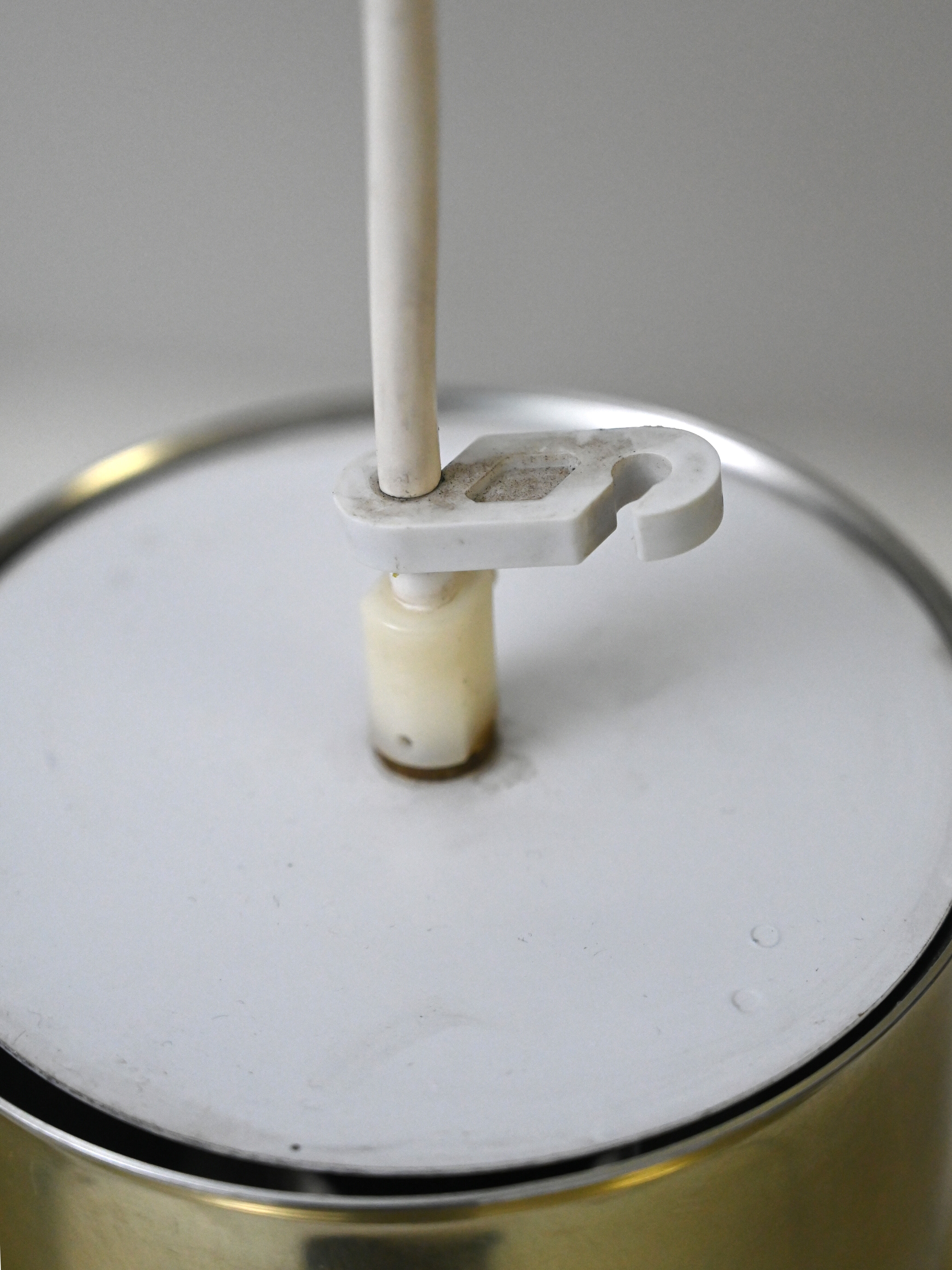 Pair of vintage gold pendant lights