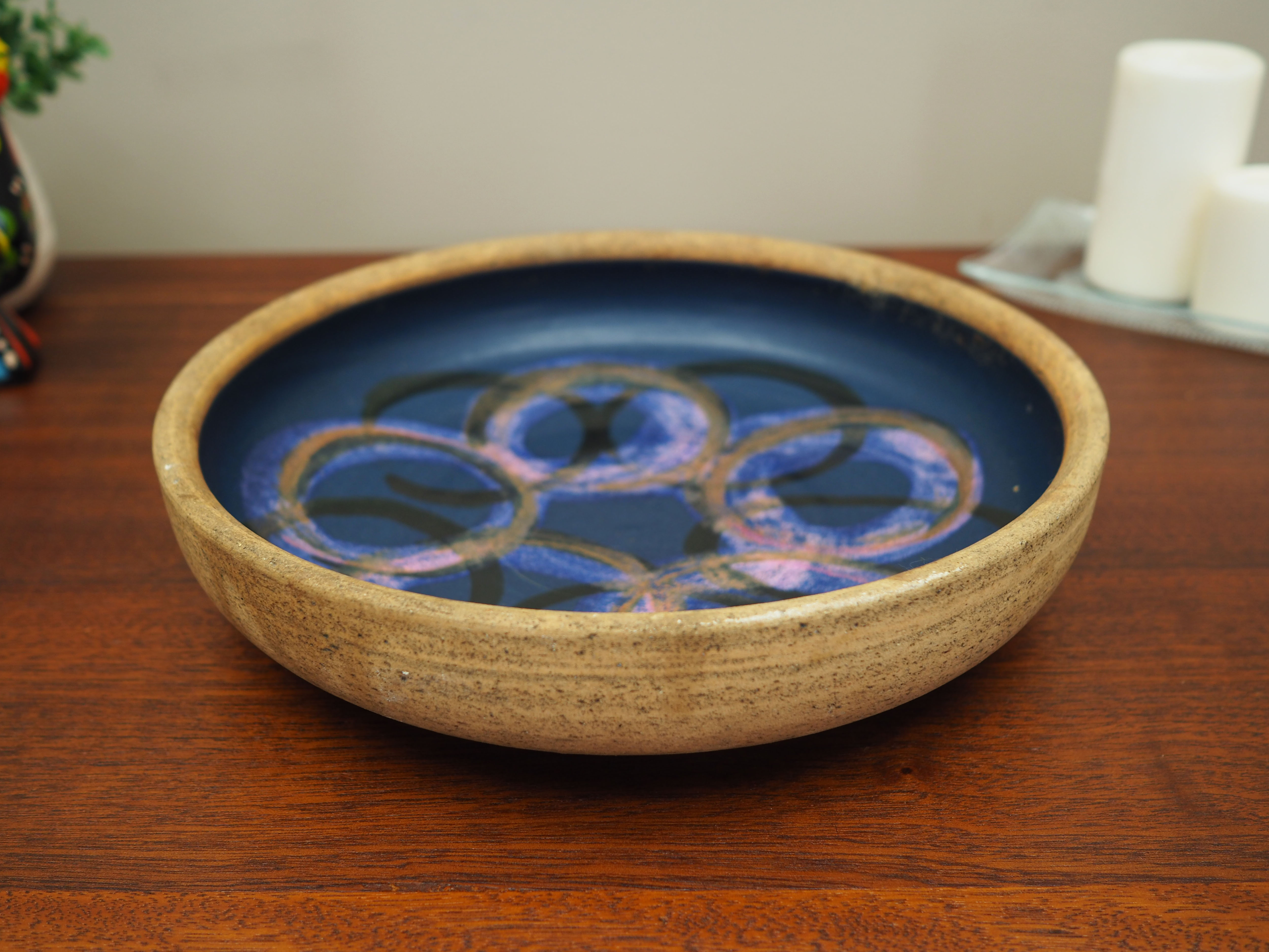 Ceramic platter, Danish design, 1960s, production: Denmark