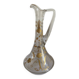 Small old enameled carafe / soliflore