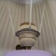 Large purple ceramic lamp by Roche Bobois, 1980s