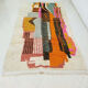 Tapis berbère abstrait orange 250 x 150 cm