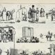 Old engraving 1898, Horse racing, hippodrome • Original and vintage lithograph