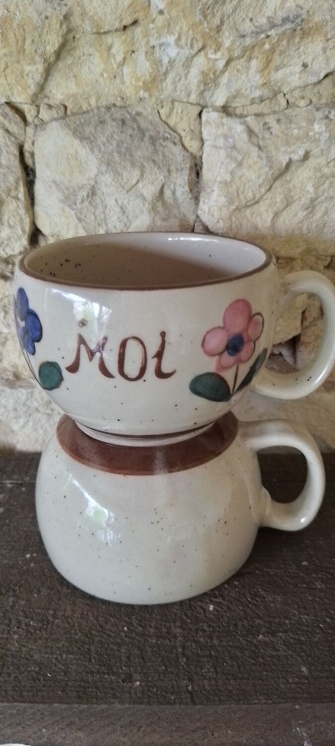 Vintage You and Me Stoneware Bowls