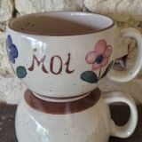 Vintage You and Me Stoneware Bowls