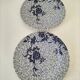 9 Johnson Brothers plates in the Lotus pattern.