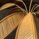 Pencil Reed rattan bamboo coconut palm tree floor lamp, Mario Lopez Torres, 1970s