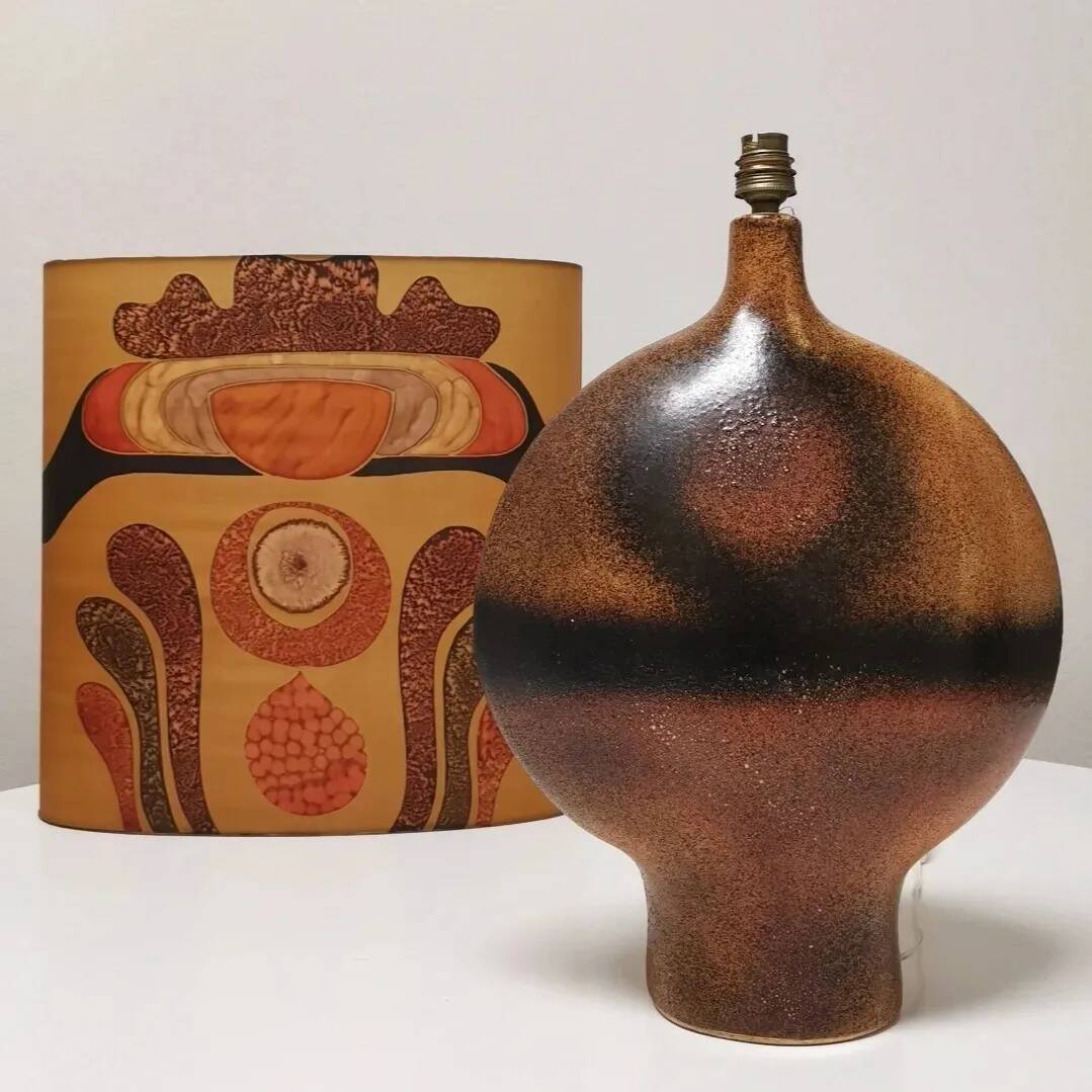Ceramic lamp by Anne and Pierre Roset, 1980