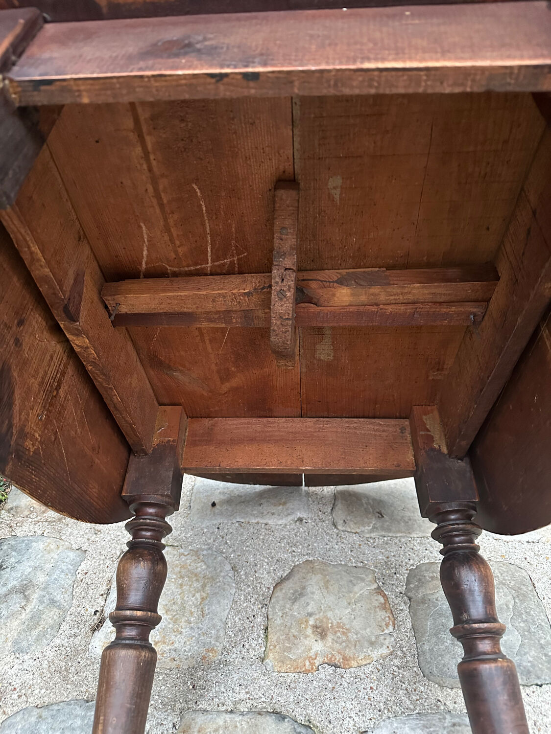 Antique table with flaps
