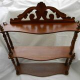 Antique mahogany shelf, 19th century.