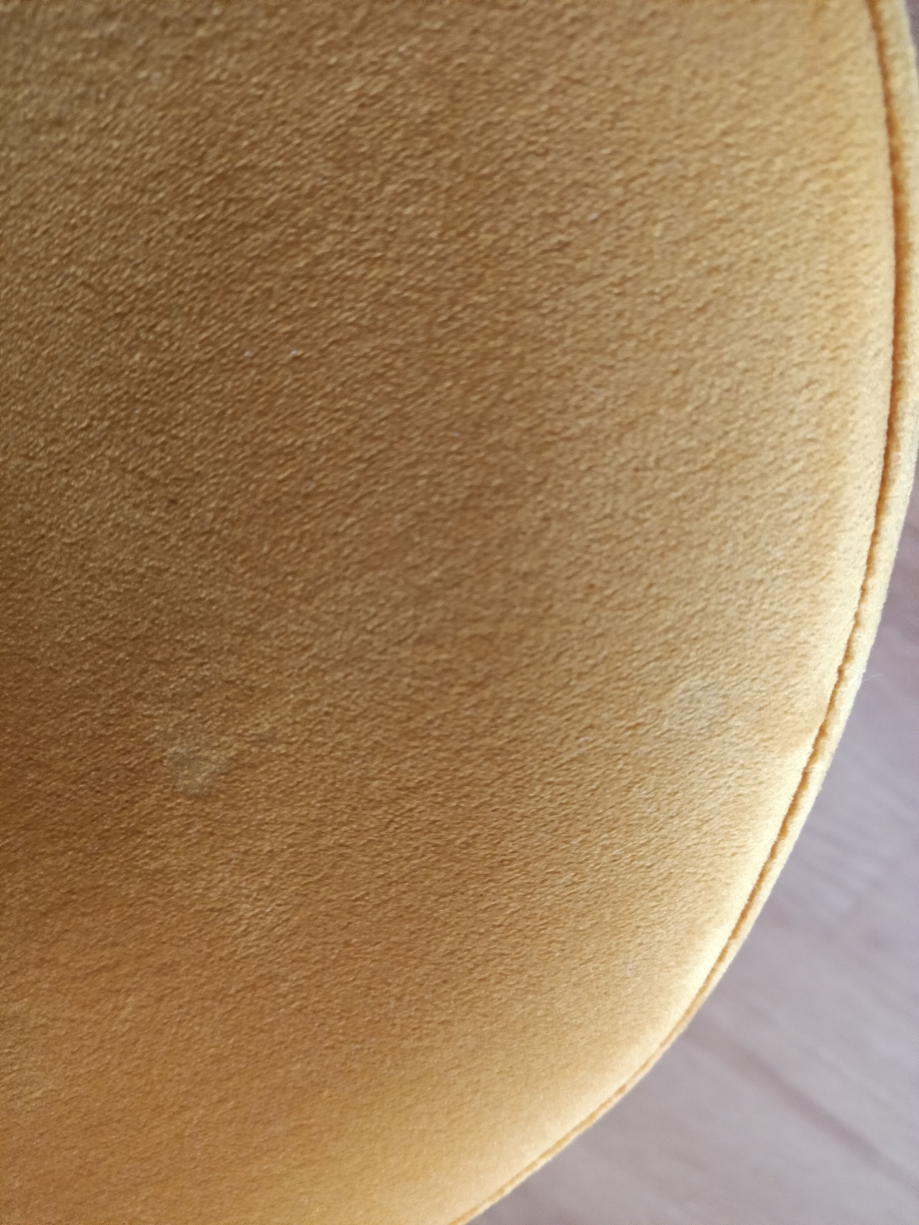 Duo poufs orange velours