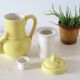 Yellow, france, vintage teapot