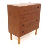Scandinavian teak chest of drawers, Sweden, 1960