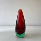 Elegant Sommerso vase. Murano