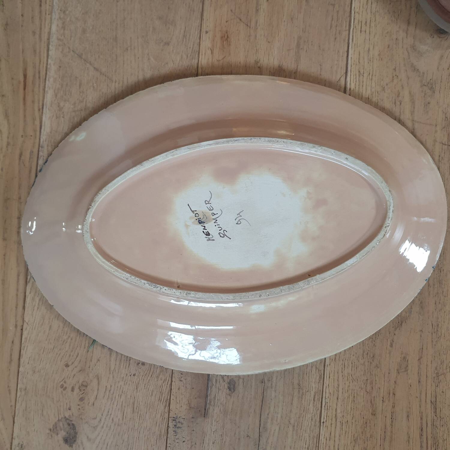 Large oval dish Henriot Quimper