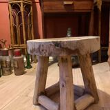 Solid wooden stool