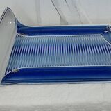 Kitchen utensil holder, enamel, vintage.