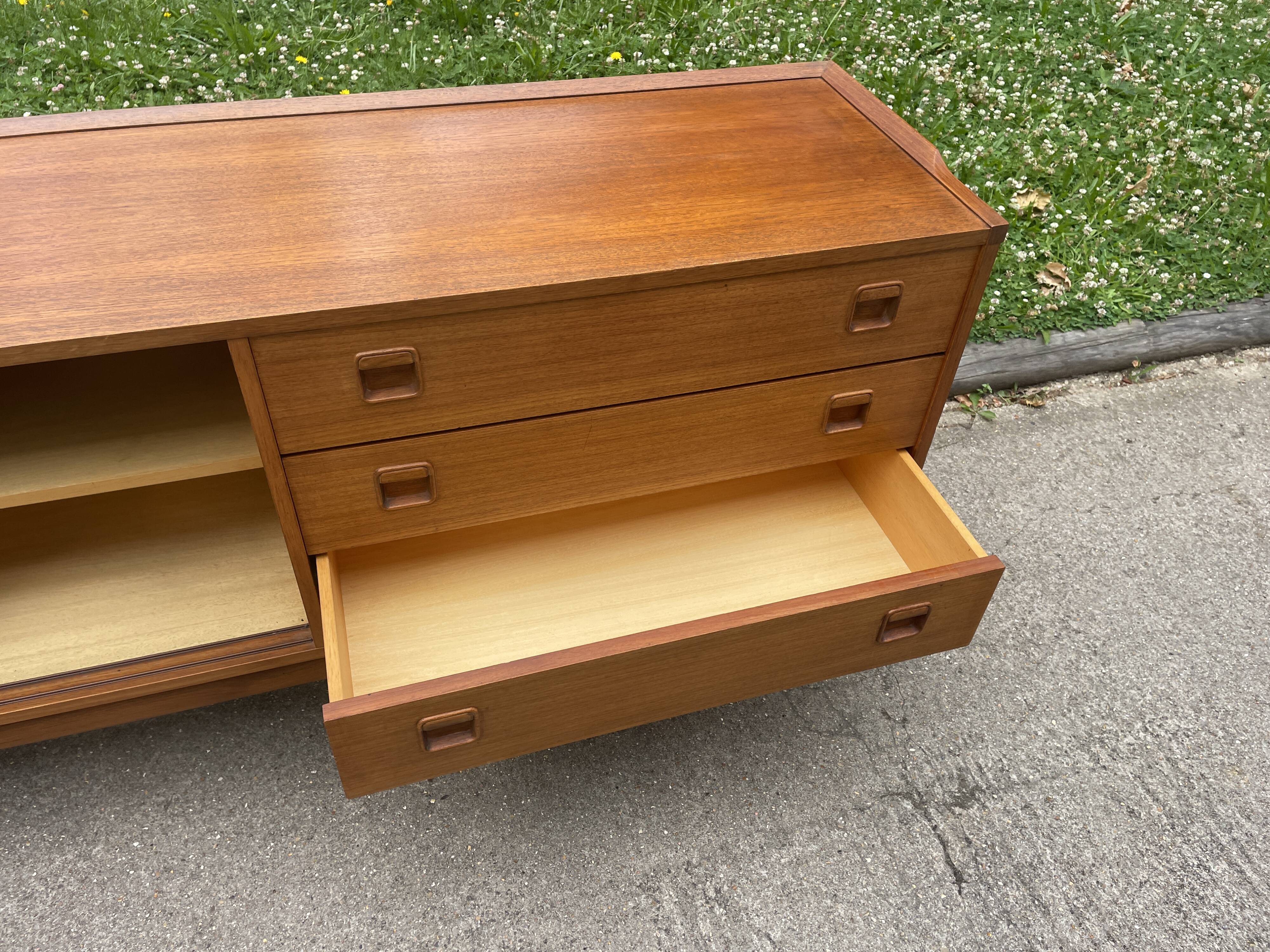 Scandinavian teak sideboard Rudolf Bernd Glatzel for Fristho 1960.