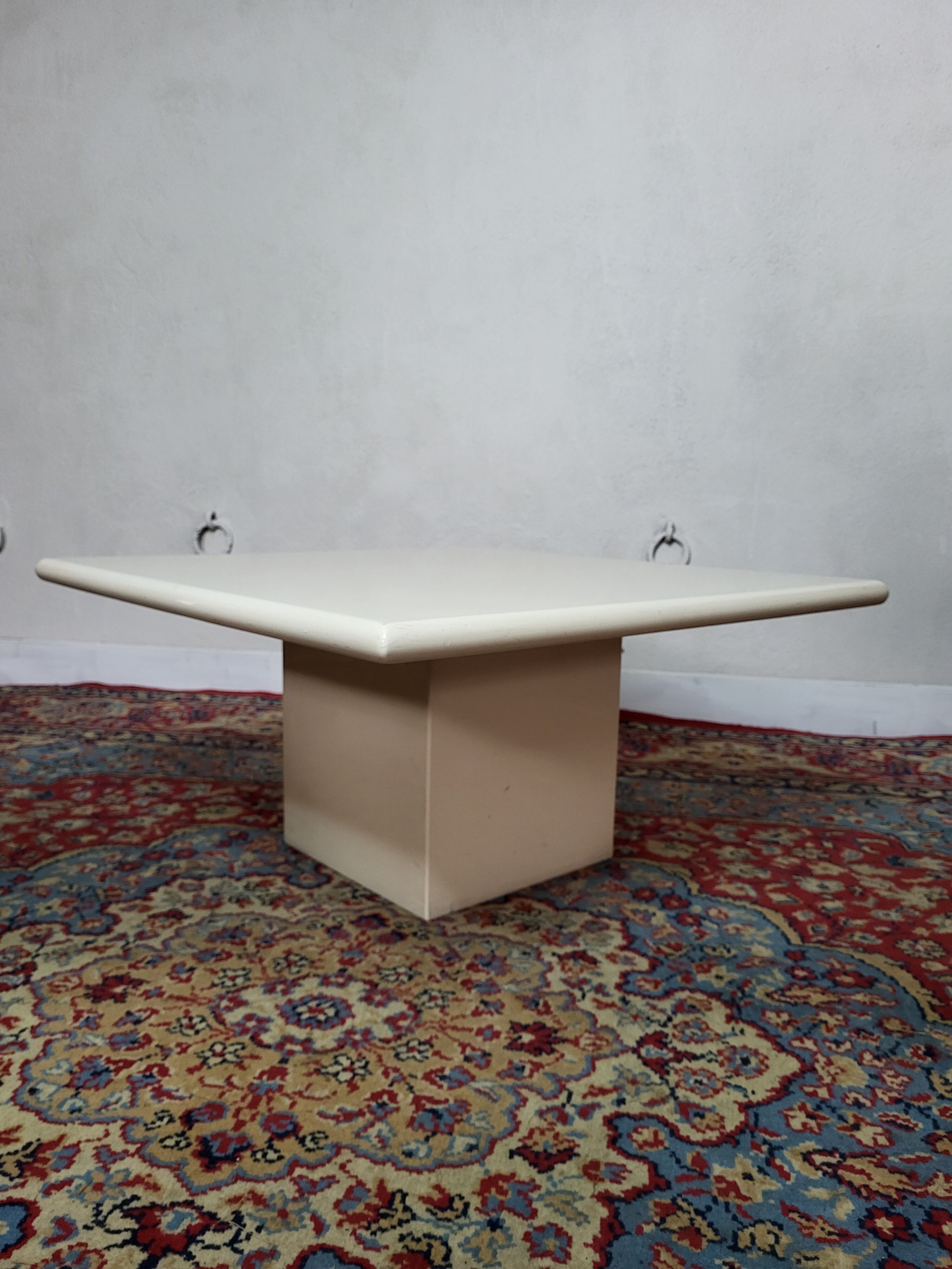 Lacquered wood coffee table