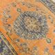 6x9 Pumpkin Orange Turkish Vintage Rug, 187x271 Cm