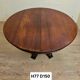 Large extendable round table – column leg – Empire period / mahogany