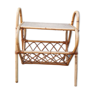 Rattan bedside