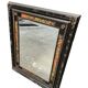 Mirror with painted wooden frame