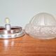 Art Deco ceiling lamp in satin glass, 1920s-30s
