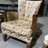 3 Art Deco armchairs, 1940