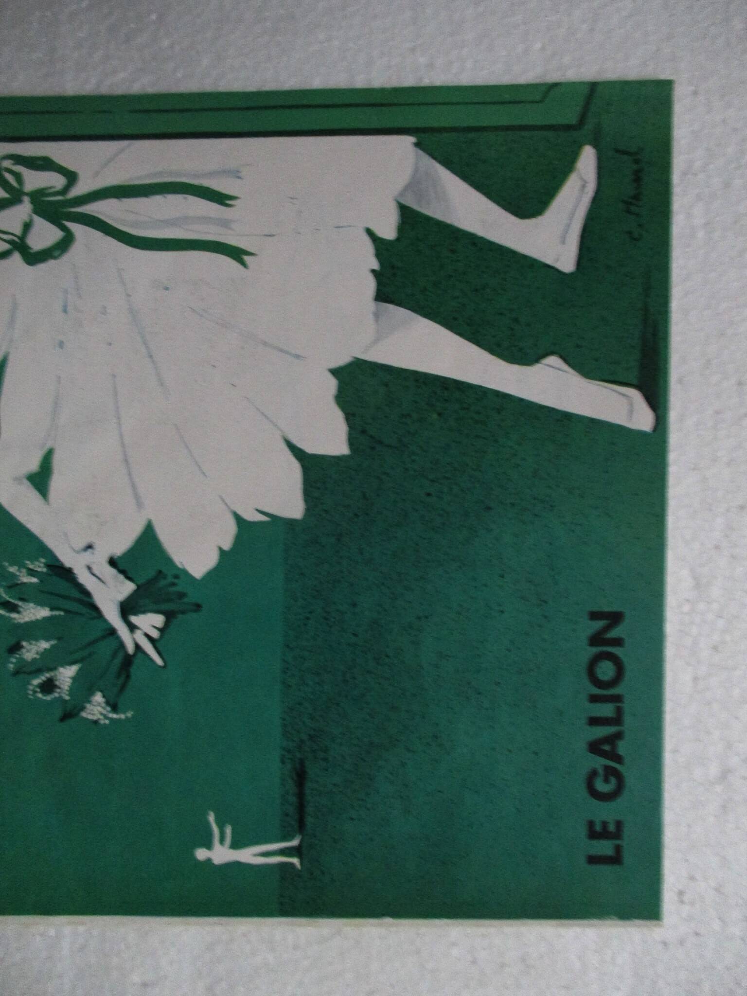 Old Le Galion advertisement from the 1950s by Maurel