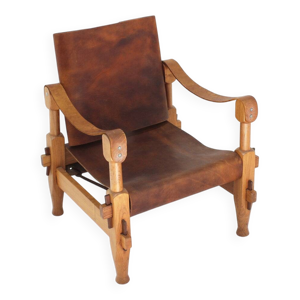 Fauteuil safari vintage