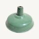 Industrial lampshade in green enameled sheet metal or ceiling lamp