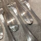 12 silver-plated cake forks, goldsmith Boulenger art deco