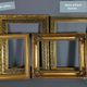 Imposing nineteenth century frame wood and gilded stucco 103x87 foliage 82.7x66.7 cm SB