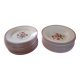 Plates with a floral bouquet design.