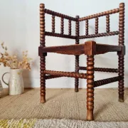 Vintage Corner Chair Brutalist Style