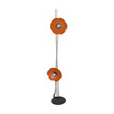 Lamppost flowers design seventies