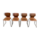 4 vintage Flottoto chairs
