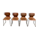4 vintage Flottoto chairs