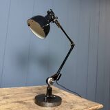 Rademacher black table lamp with enamel shade