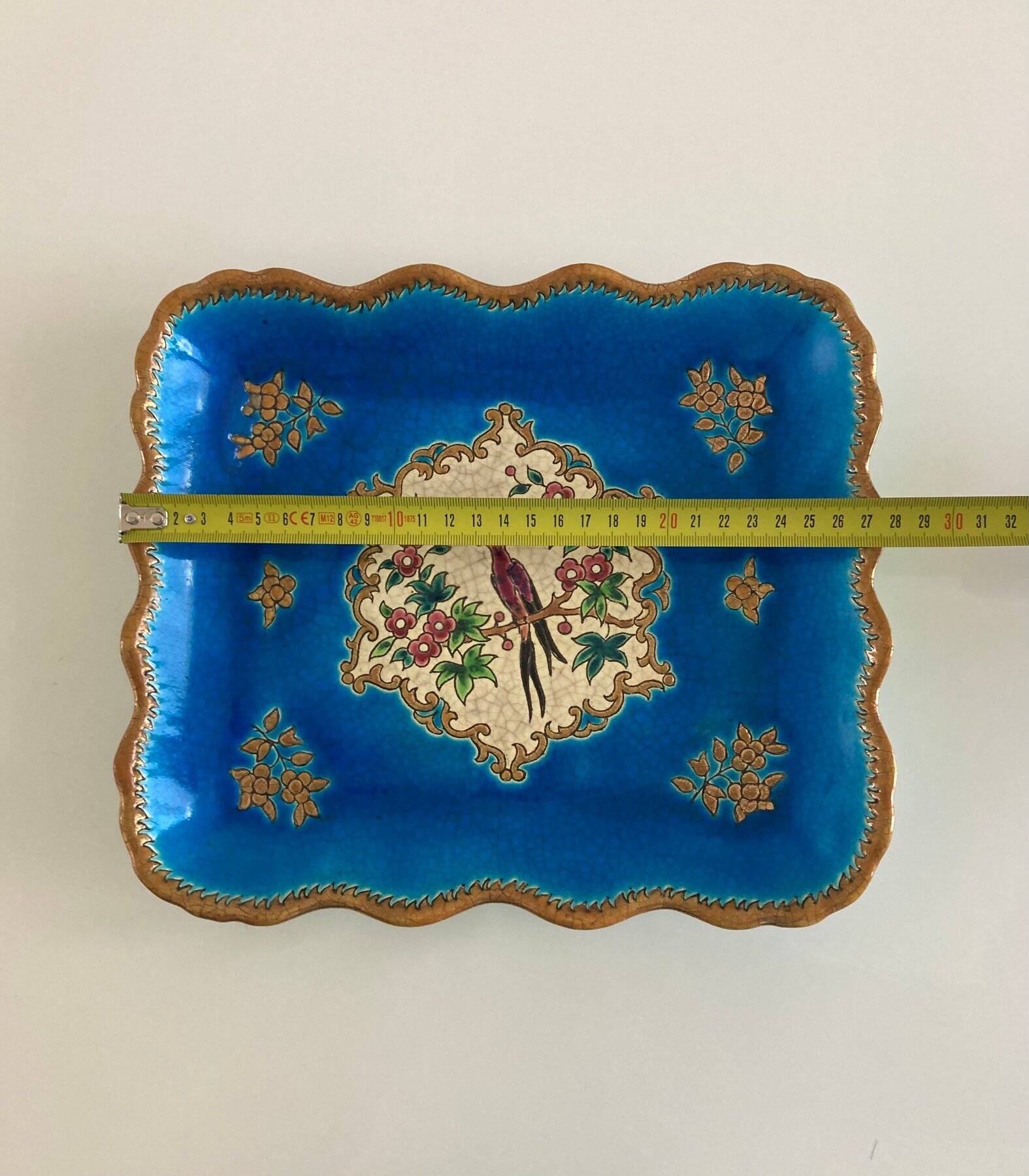 Decorative plate émaux longwy