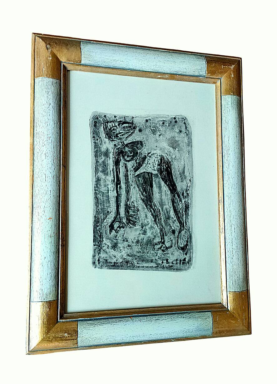 Painting ANIAKI (Danièle) - Mixed media p. plastic - 'Petite Culotte' 2001