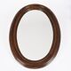 Grand miroir ancien ovale en bois