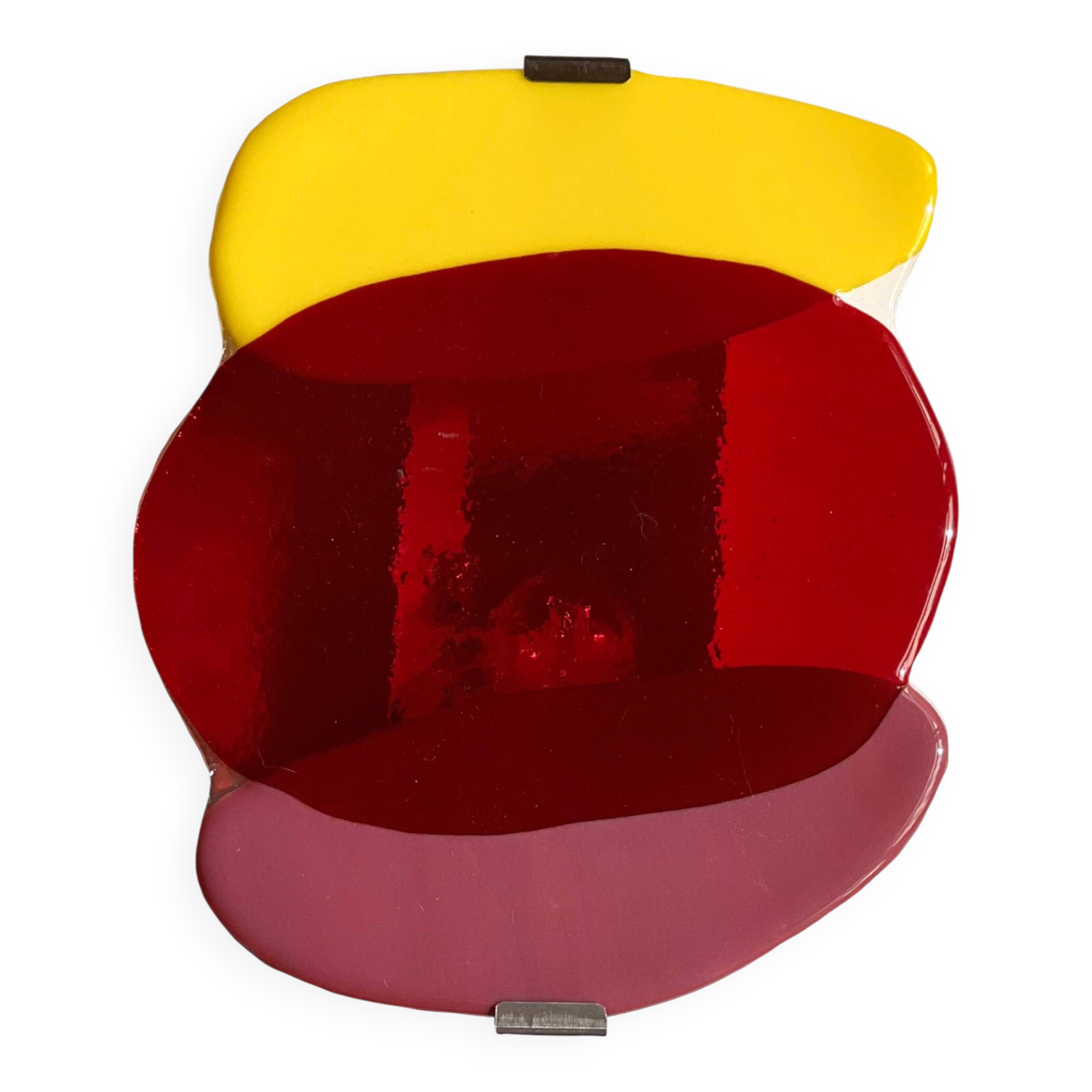 Handcrafted glass wall light